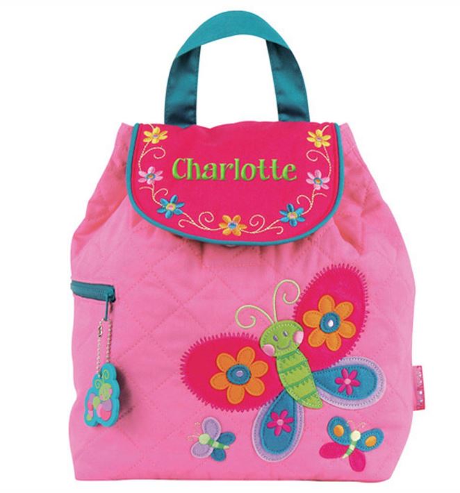 Little Kid's Butterfly Backpack | Quilted Butterfly Backpack